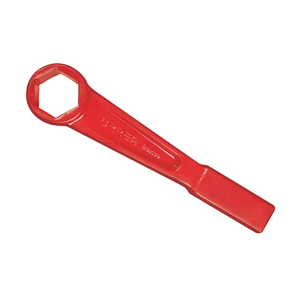 6-Point thin-wall flat striking wrench, 1-5/8" opening size.